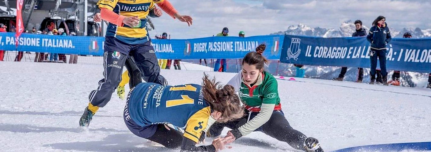 Snow Rugby in Tarvisio, Italy